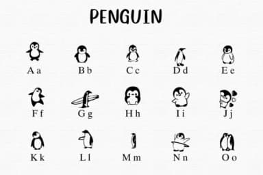 Penguin by Nongyao — Dingbats Font — thumbnail 2