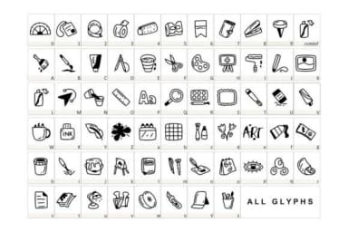 Penmanship by YandiDesigns — Dingbats Font — thumbnail 2