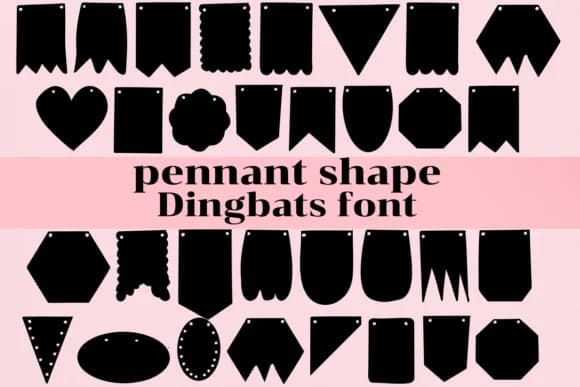 Pennant Shape by Nongyao — Dingbats Font