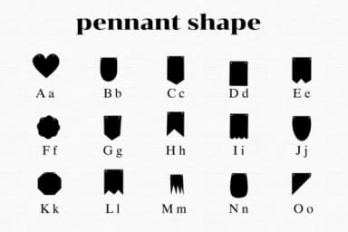 Pennant Shape by Nongyao — Dingbats Font — thumbnail 2