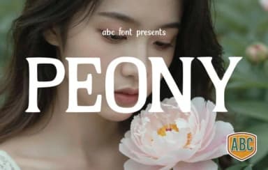 Peony by ABC Font — Slab Serif Font — thumbnail 1