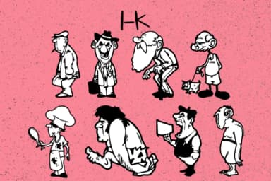 People Cartoon by Minimalistartstudio — Dingbats Font — thumbnail 3