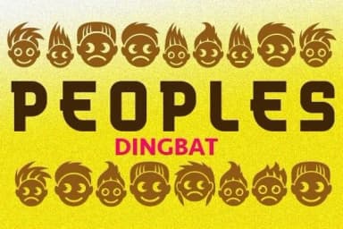 Peoples by vladimirnikolic — Dingbats Font — thumbnail 1