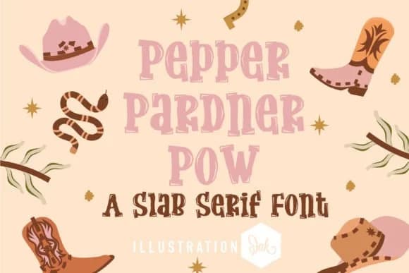 Pepper Pardner by Illustration Ink — Slab Serif Font