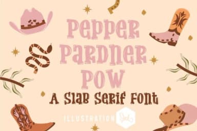 Pepper Pardner by Illustration Ink — Slab Serif Font — thumbnail 1