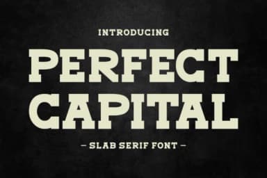 Perfect Capital by Eightde — Slab Serif Font — thumbnail 1