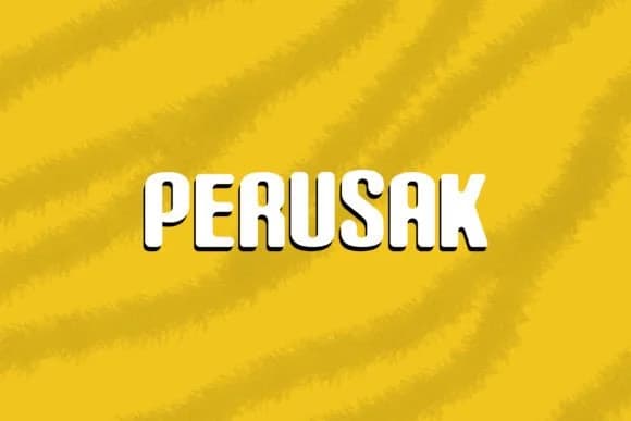 Perusak by Nickhard — Slab Serif Font