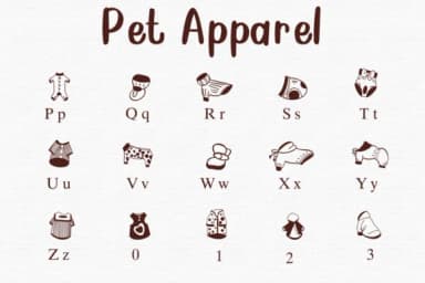 Pet Apparel by Nongyao — Dingbats Font — thumbnail 3