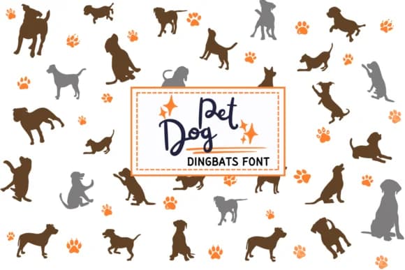 Pet Dog by PraewDesigns — Dingbats Font