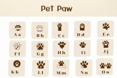 Pet Paw by Ketsarin — Dingbats Font — thumbnail 2