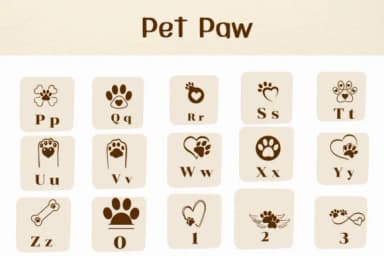 Pet Paw by Ketsarin — Dingbats Font — thumbnail 3