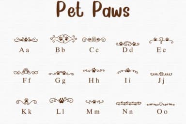 Pet Paws by Nongyao — Dingbats Font — thumbnail 2