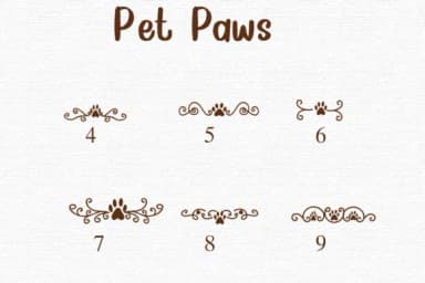 Pet Paws by Nongyao — Dingbats Font — thumbnail 4