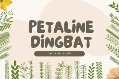 Petaline Dingbat by Sharon ( DmStudio ) — Dingbats Font — thumbnail 1