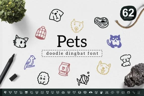 Pets by YandiDesigns — Dingbats Font