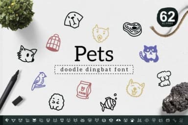 Pets by YandiDesigns — Dingbats Font — thumbnail 1