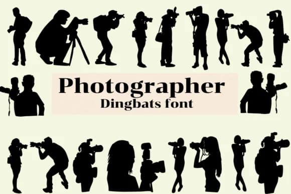 Photographer by Nongyao — Dingbats Font
