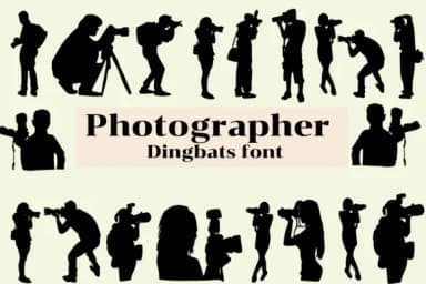 Photographer by Nongyao — Dingbats Font — thumbnail 1
