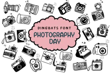 Photography Day by Nun Sukhwan — Dingbats Font — thumbnail 1