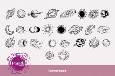Pianeti by Onoborgol — Dingbats Font — thumbnail 3