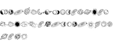 Pianeti by Onoborgol — Dingbats Font — thumbnail 7