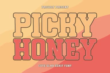 Picky Honey by Ade (7NTypes) — Slab Serif Font — thumbnail 1