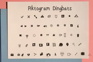 Piktogram by Ciriative — Dingbats Font — thumbnail 1