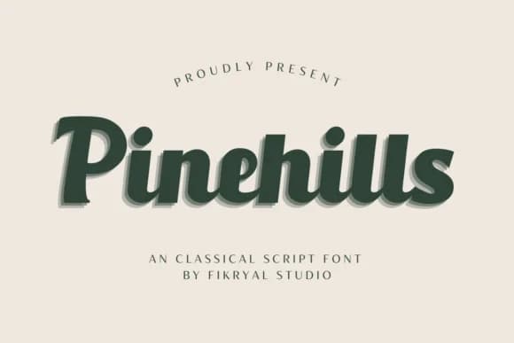 Pinehills by Fikryal Studio — Slab Serif Font