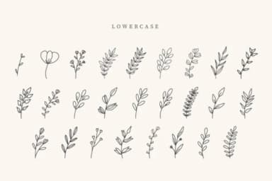 Pink Leaves by CraftedType Studio — Dingbats Font — thumbnail 3