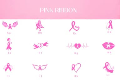 Pink Ribbon by Heartcraft Atelier — Dingbats Font — thumbnail 2