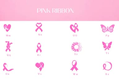 Pink Ribbon by Heartcraft Atelier — Dingbats Font — thumbnail 3