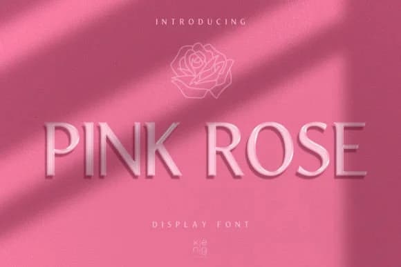 Pink Rose by keng graphic — Slab Serif Font