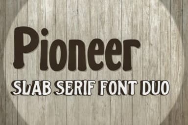 Pioneer by The Tenacious Type Studio — Slab Serif Font — thumbnail 1
