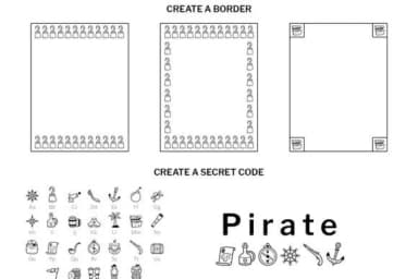 Pirate Doodle by digitalplannerland — Dingbats Font — thumbnail 6