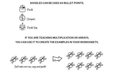 Pirate Doodle by digitalplannerland — Dingbats Font — thumbnail 7