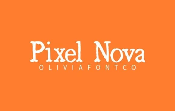 Pixel Nova by OliviaFontCo — Slab Serif Font