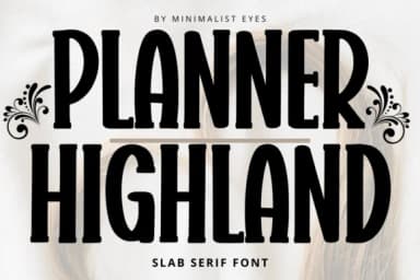 Planner Highland by Minimalist Eyes — Slab Serif Font — thumbnail 1
