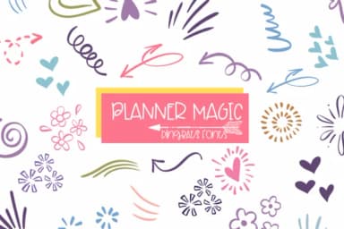 Planner Magic by Sirinart — Dingbats Font — thumbnail 1