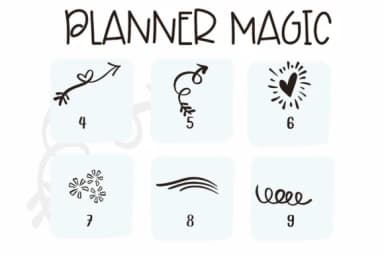 Planner Magic by Sirinart — Dingbats Font — thumbnail 4