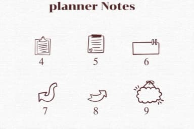 Planner Notes by Nongyao — Dingbats Font — thumbnail 4