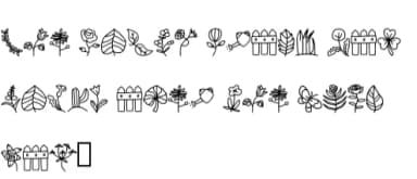 Plant Doodle by CrafterFonts — Dingbats Font — thumbnail 5
