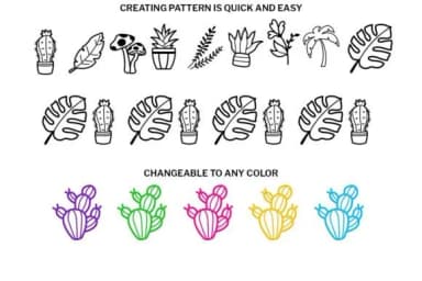 Plant Doodle by digitalplannerland — Dingbats Font — thumbnail 3