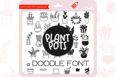 Plant Pots by WADLEN — Dingbats Font — thumbnail 1