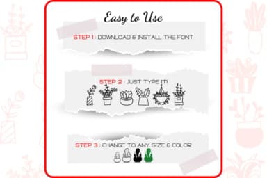 Plant Pots by WADLEN — Dingbats Font — thumbnail 4