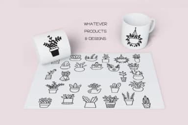 Plant Pots by WADLEN — Dingbats Font — thumbnail 6