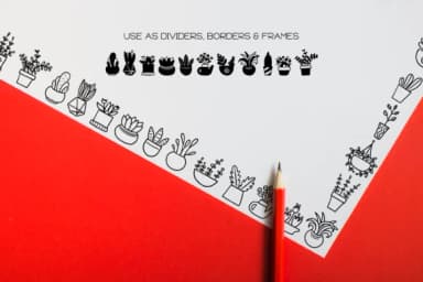 Plant Pots by WADLEN — Dingbats Font — thumbnail 7