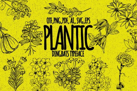 Plantic by Minimalistartstudio — Dingbats Font