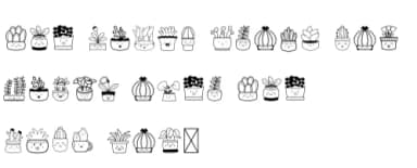 Plants by danita.kukkai — Dingbats Font — thumbnail 5
