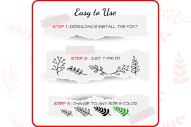 Plants Dingbats by WADLEN — Dingbats Font — thumbnail 4