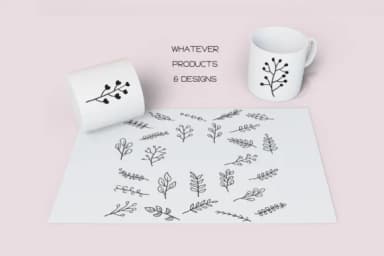 Plants Dingbats by WADLEN — Dingbats Font — thumbnail 6